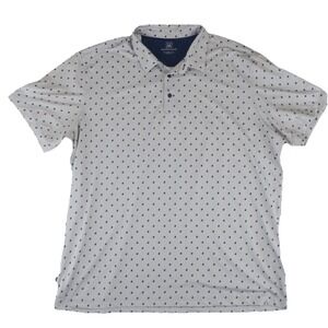 Mizzen+Main Golf Polo Shirt Mens XXL Classic Gray All Over Print